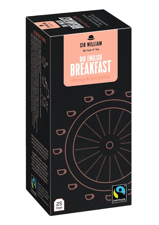 Sir William Bio-Schwarztee  English Breakfast 25 Teebeutel